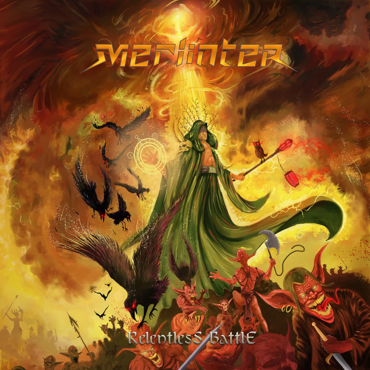 Merlinter — Relentless Battle single cover art